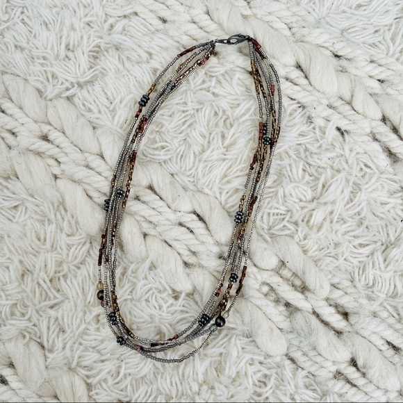 Handmade Multistrand‎ Necklace w/ Freshwater Pearls - Picture 3 of 6